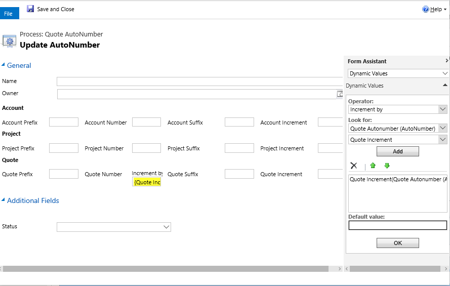 increment- create auto numbering field in dynamics 365